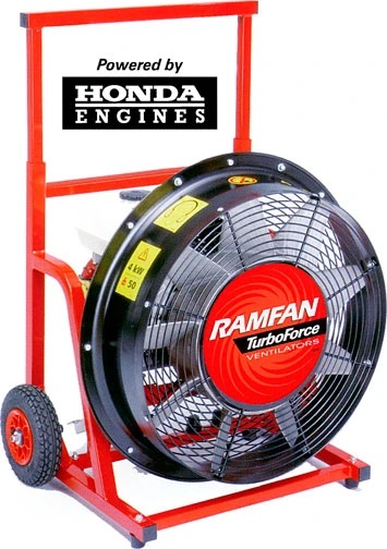 RamFan GE5001 21″ Ventilator w/Honda GX160 with Oil Alert Part Number: GE5001