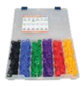 6 COLOR GREASE FITTING PROTECTOR KITS Sistema de Gestión de Lubricación OilSafe