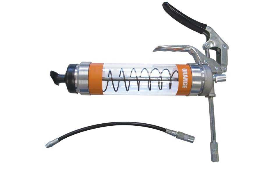 Oil Safe Clear Body Grease Gun w Pistol Grip Sistema de Gestión de Lubricación OilSafe