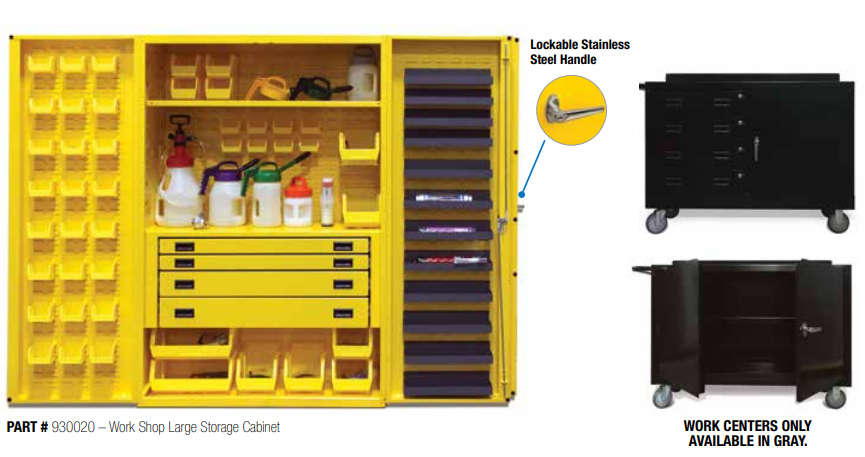 Storage Cabinets and Heavy Duty Mobile Work Centers Sistema de Gestión de Lubricación OilSafe