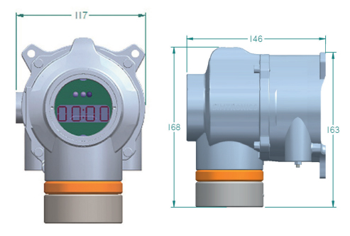 Detector Electroquímico de Gases Tóxicos Oldham Simtronics DGi-TT7-E Oldham Simtronics DGi-TT7-E Electrochemical Toxic Gas Detector