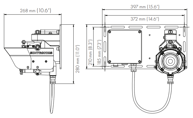 Detector de Gas H2S de Trayectoria Abierta Láser Oldham Simtronics GD1 Oldham Simtronics GD1 Laser Open Path H2S Gas Detector
