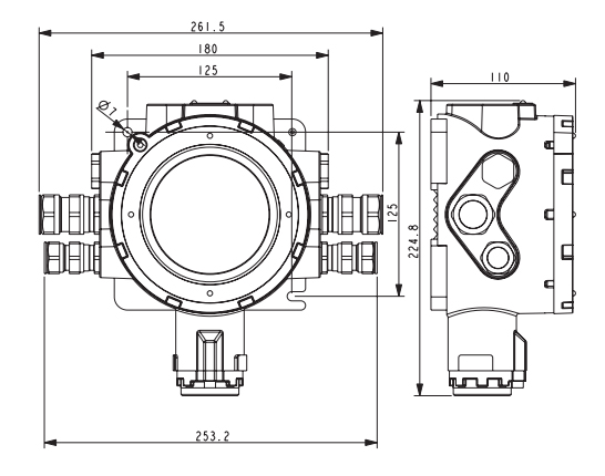 Oldham Simtronics OLCT 80 Fixed Gas Detector