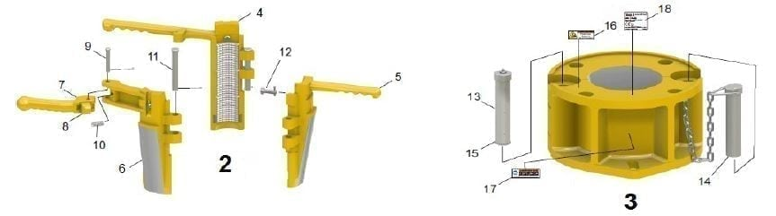 Tazones y Correderas Keystone Keystone tubing spider Keystone