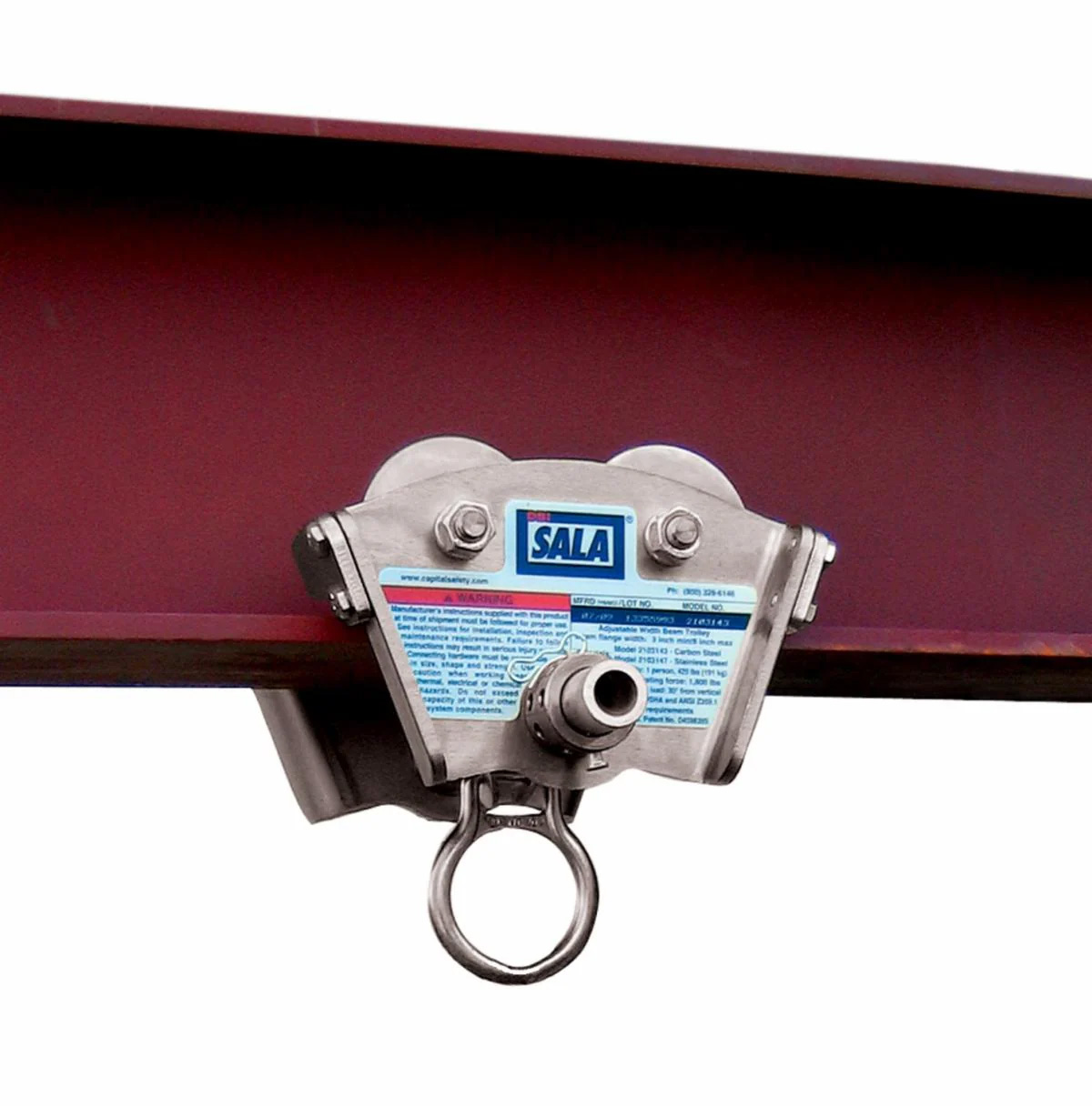 2103147 – 3M DBI SALA I Beam Trolley Anchor Stainless Steel Fits 3 – 8 in Wide 11 16 in Thick