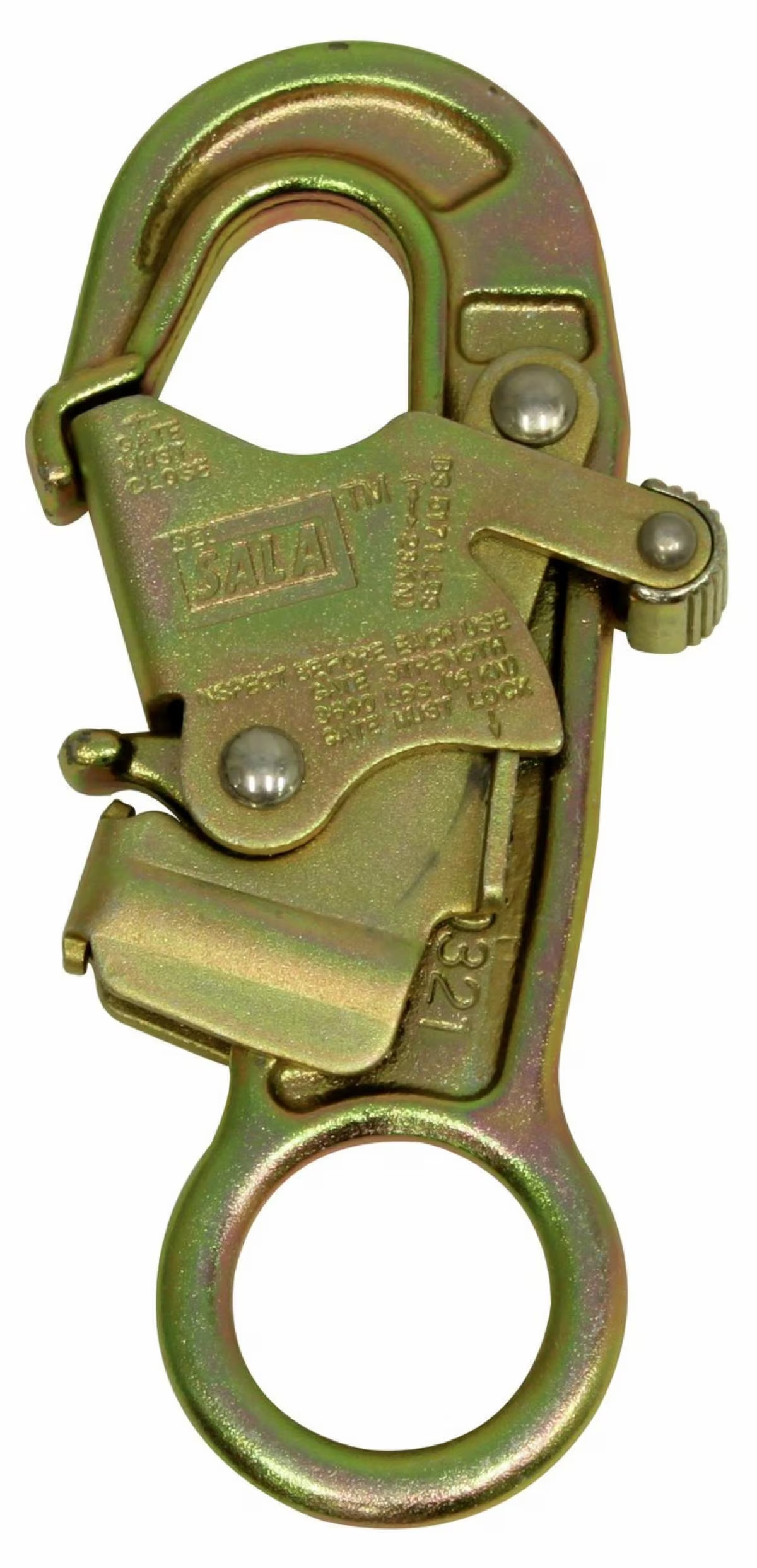 9502116 – 3M Double Locking Snap Hook 3600 lb Gate 0 75 in Throat
