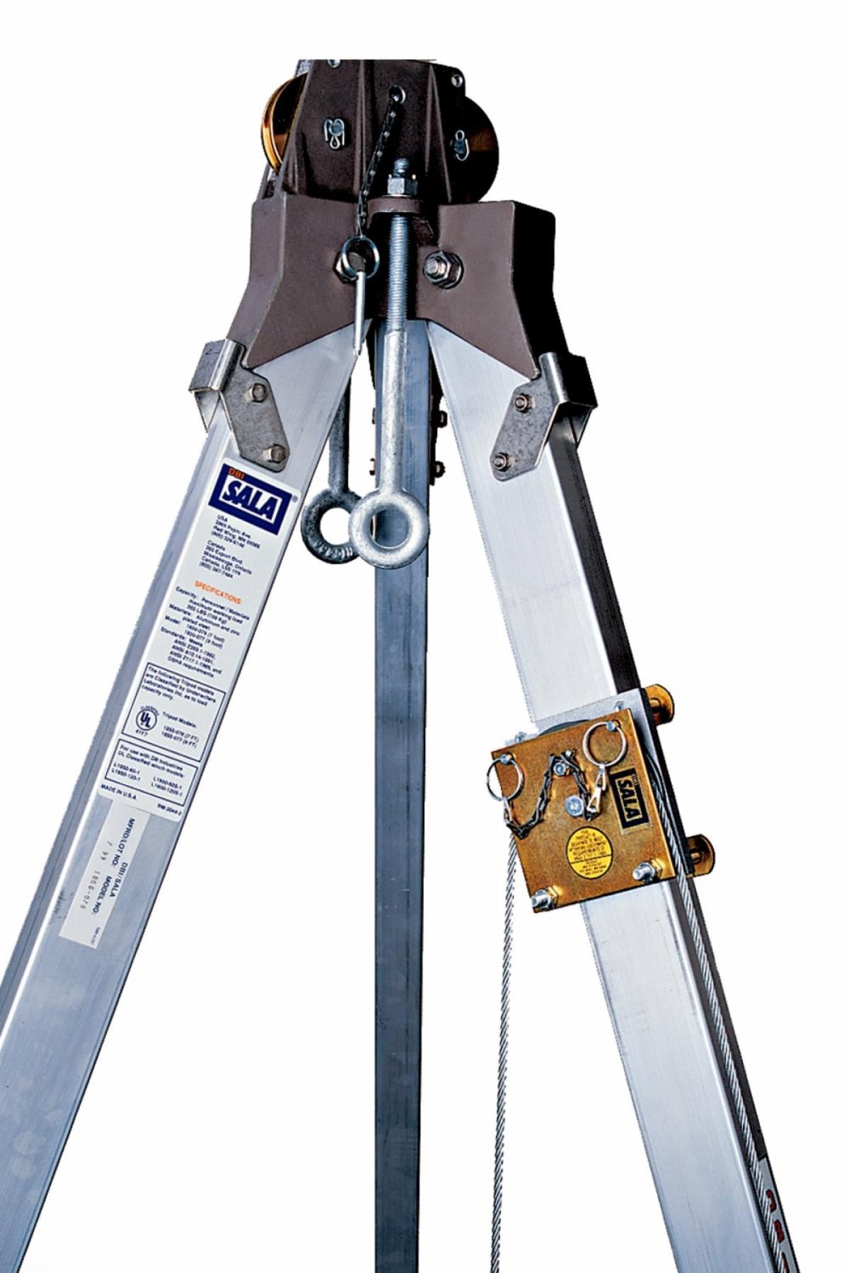 aluminum tripod leg mount pulley1