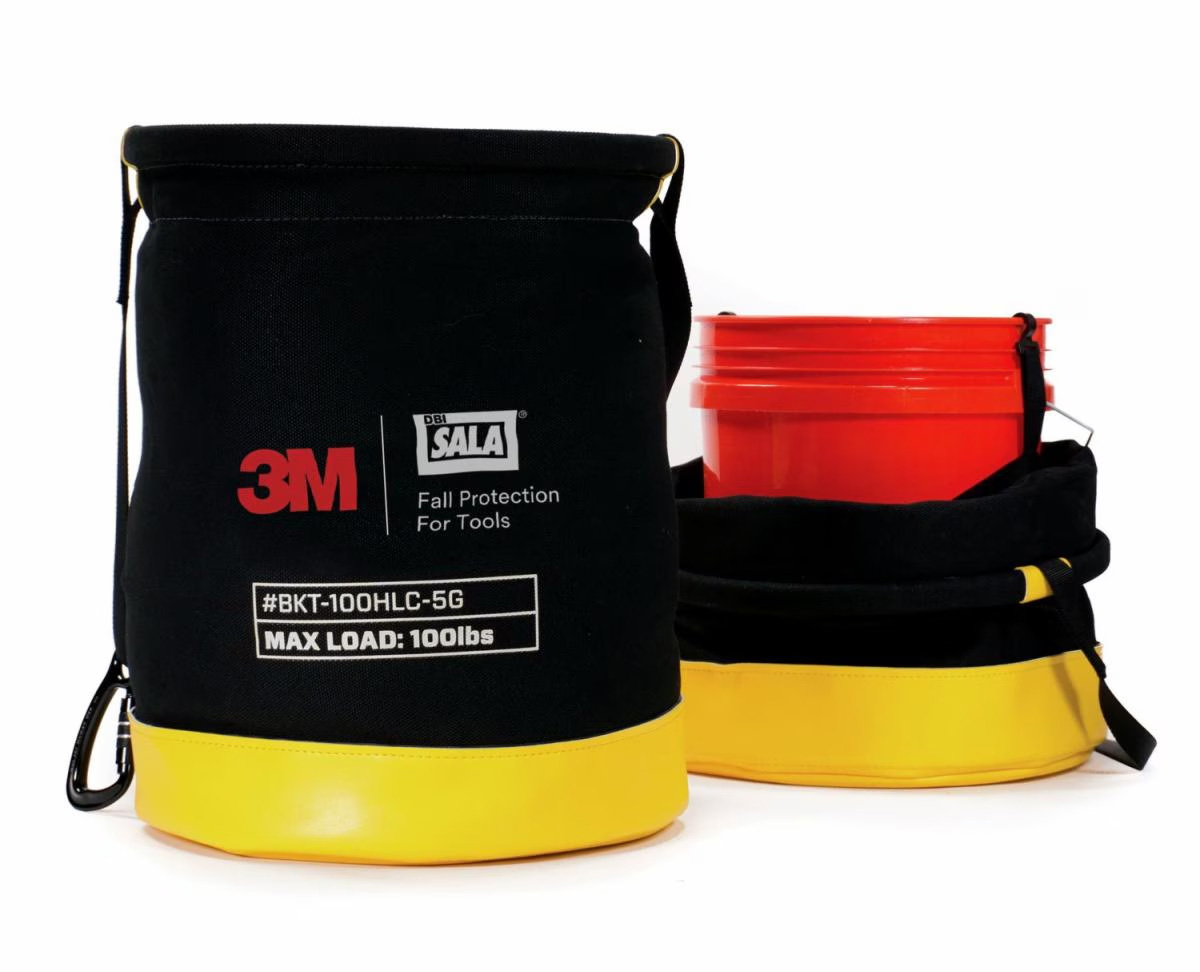 1500135 – 3M Spill Control 5 Gallon Safe Bucket with Hook and Loop Closure 100 lb Capacity Canvas
