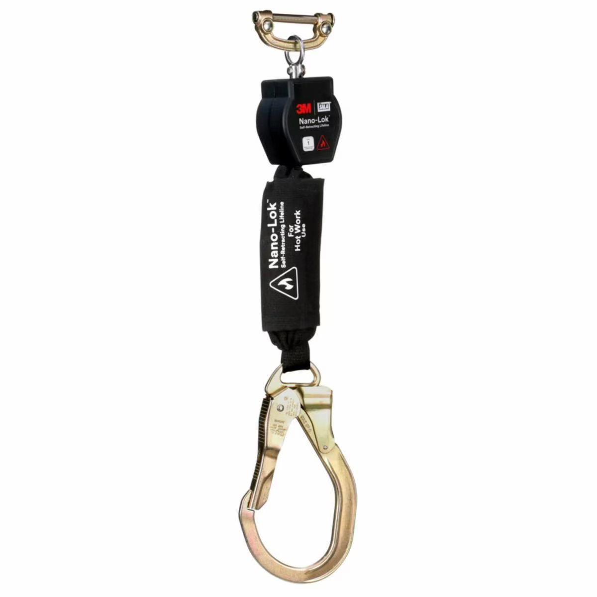 3100558 3M DBI SALA Nano Lok Hot Work Self Retracting Lifeline with Quick Connect Web Steel Rebar Lock Hook 6 ft