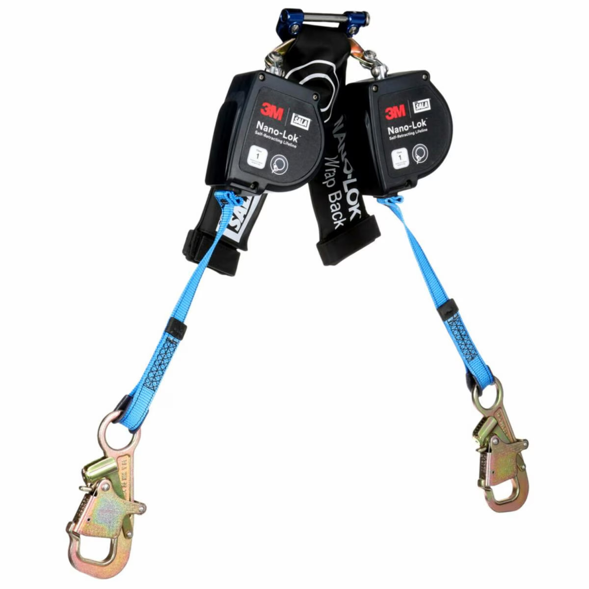 3100617 3M DBI SALA Nano Lok Twin Leg Self Retracting Lifeline with Quick Connect Web Wrap Back 8 ft