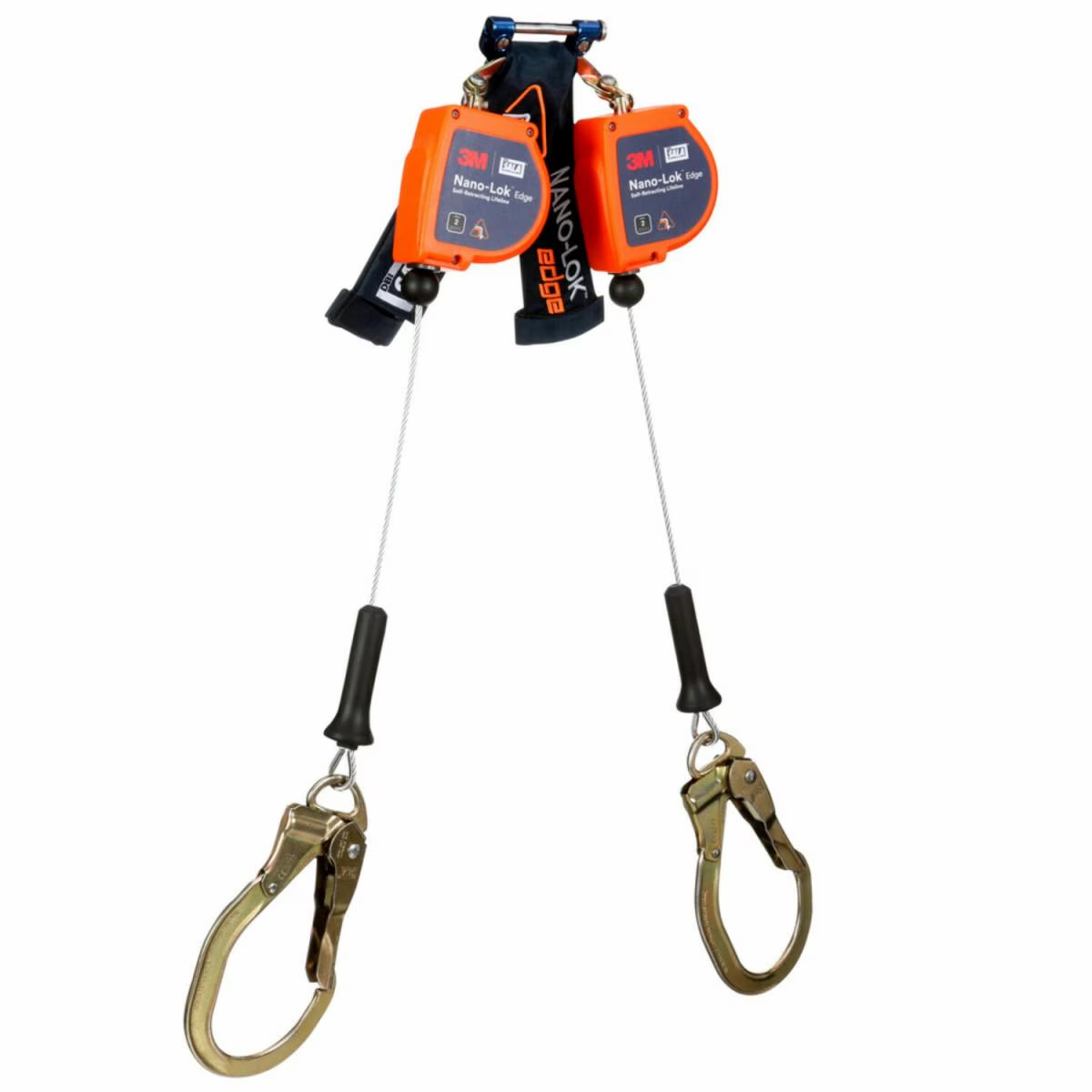 3500276 3M DBI SALA Nano Lok edge Twin Leg Personal Self Retracting Lifeline Galvanized Cable 8 ft