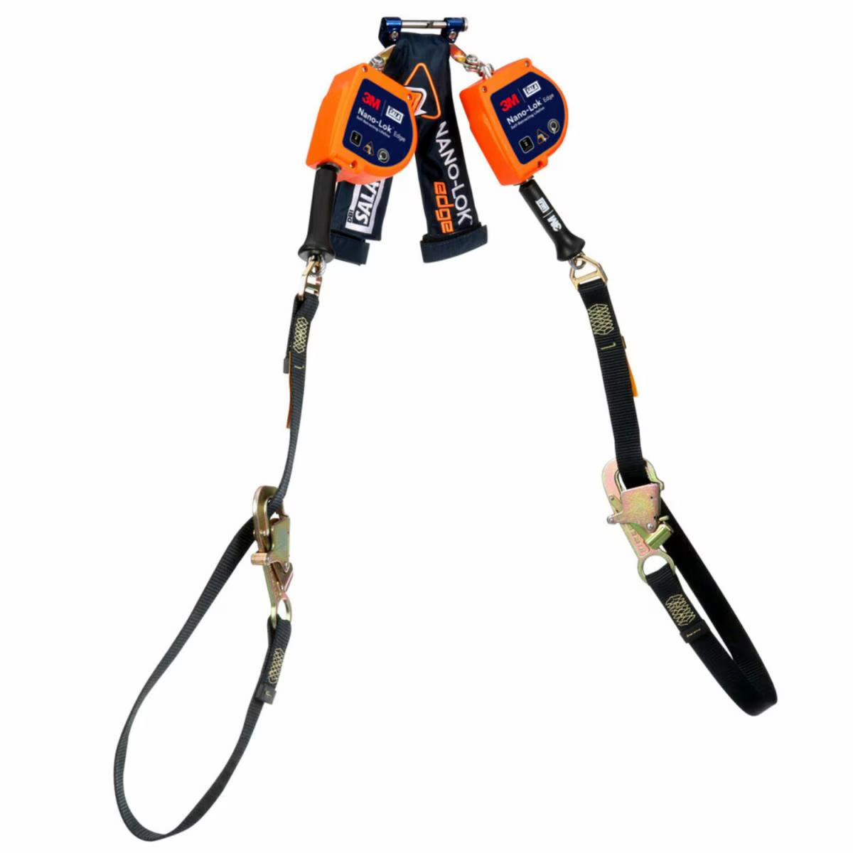 3500287 3M DBI SALA Nano Lok edge Twin Leg Tie Back Personal Self Retracting Lifeline Galvanized Cable 9 ft