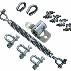 7401033 - Kit de Absorbedor de Energía Horizontal Metálico 3M DBI-SALA con Hardware, 3 Grilletes, Tensor y Sujetacables