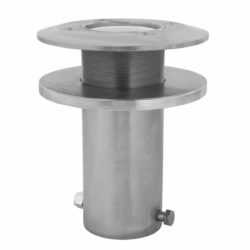 8515834 - Base permanente de mástil davit con manga para montaje en cubierta de espacio confinado 3M DBI-SALA, acero inoxidable