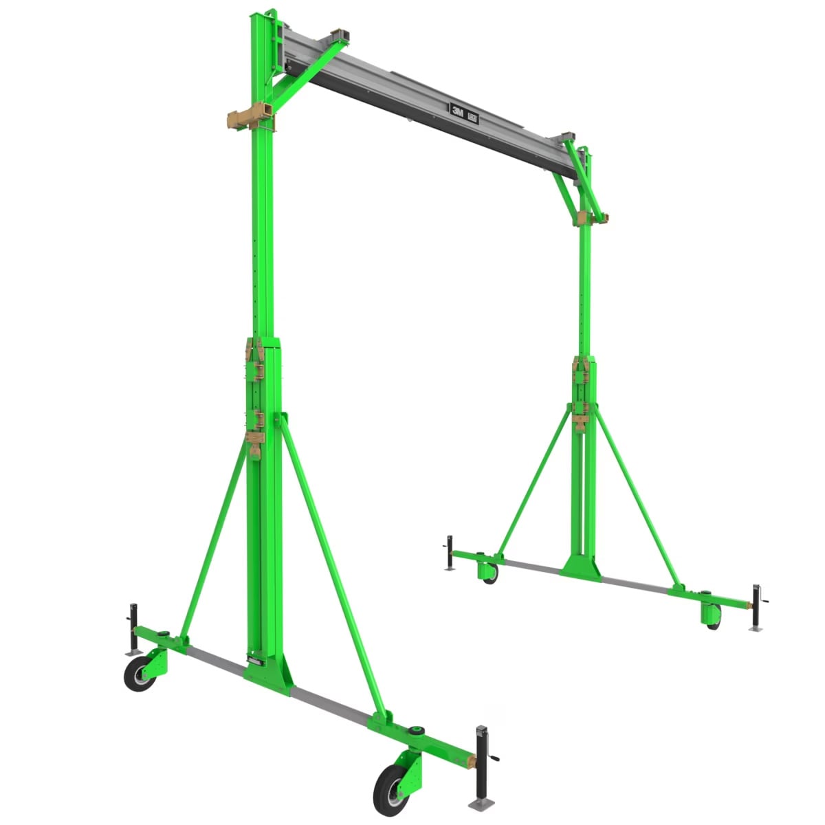 8517780 – 3M DBI SALA Flexiguard A Frame Rail Adjustable Height Anchor System 2 User Yellow 16 – 22 5 ft Height 20 ft Width