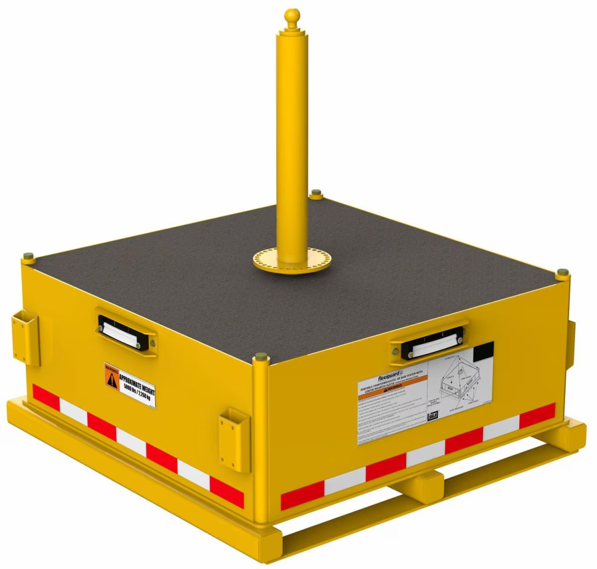 8530566 – 3M DBI SALA Flexiguard Jib Counterweight Base with Concrete Yellow 5000 lb