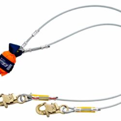 1246067 - 3M DBI-SALA EZ-Stop Lanyard Absorbente de Choque con Cable para Anclaje 100% en Borde Principal, Naranja, 6 pies