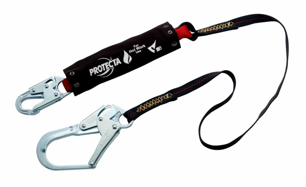 pro shock absorbing lanyard for hot work use1