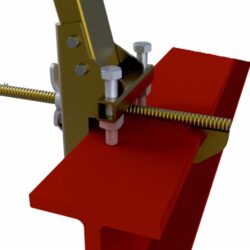 7400052 - Base para Poste de Línea de Vida Horizontal Temporal para Viga en I 3M DBI-SALA, Compatible con Aletas de 6 a 12 pulg. y Grosor Hasta 2.25 pulg.