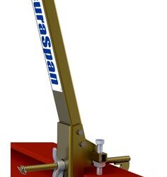 7400056 - Poste con base para línea de vida horizontal temporal para viga en I 3M DBI-SALA, compatible con bridas de 18 a 24 pulg. y hasta 2.25 pulg. de espesor