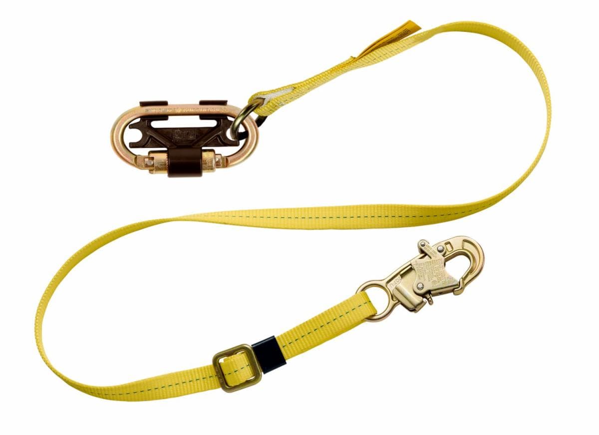 web adjustable restraint lanyard use with nano lok1