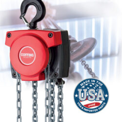 Cabrestante de Cadena Manual Coffing LHH-NC 1 Tonelada 20 pies con Gancho Montado - LHH10020NC