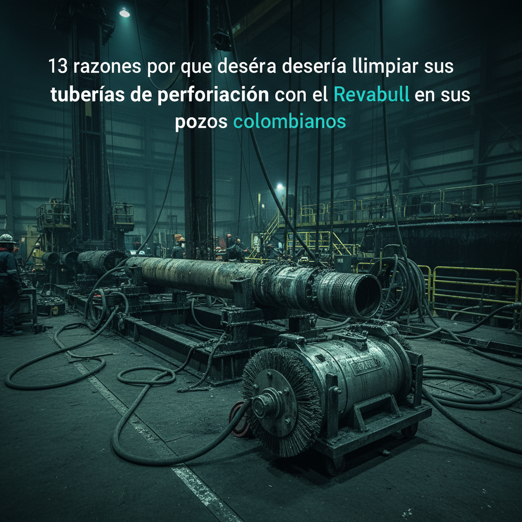 13 razones por las que debería limpiar sus tuberías de perforación con el Revabull en sus pozos colombianos