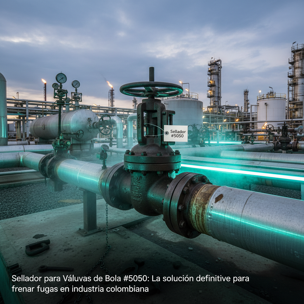 Sellador para Válvulas de Bola #5050: La solución definitiva para frenar fugas en la industria colombiana