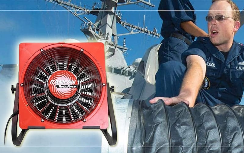 Sopladores de defensa RAMFAN en operaciones industriales y navales en Colombia