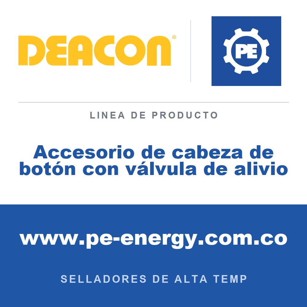 Deacon Accesorio de cabeza de botón con válvula de alivio - Deacon Accesorio de cabeza de botón con válvula de alivio