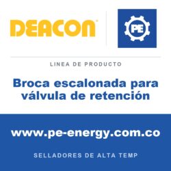 Deacon Broca escalonada para válvula de retención - Deacon Broca escalonada para válvula de retención