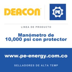 Deacon Manómetro de 10,000 psi con protector - Deacon Manómetro de 10,000 psi con protector
