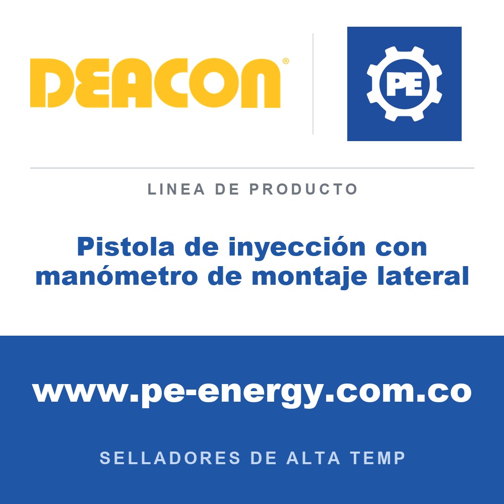 Deacon Pistola de inyección con manómetro de montaje lateral - Deacon Pistola de inyección con manómetro de montaje lateral