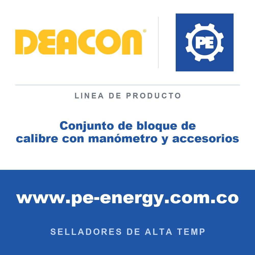 Deacon Conjunto de bloque de calibre con manómetro y accesorios - Deacon Conjunto de bloque de calibre con manómetro y accesorios