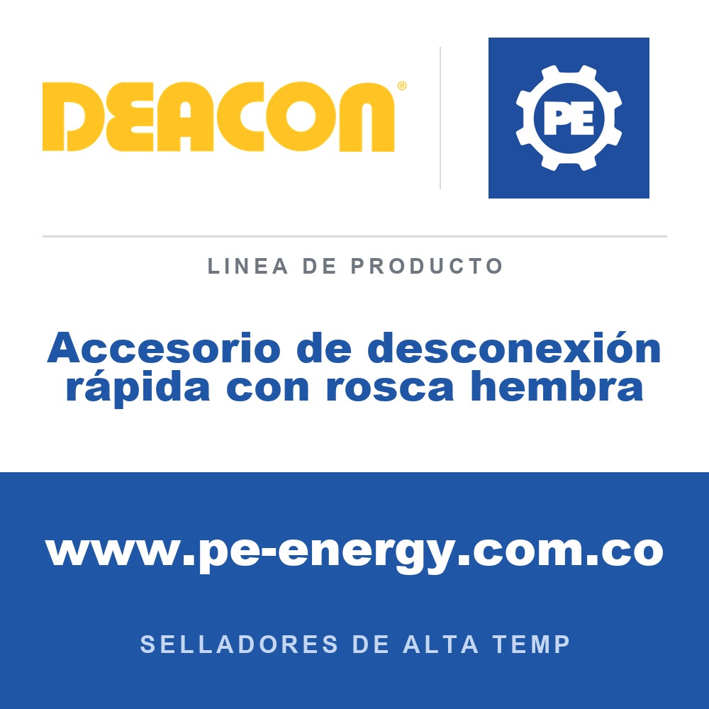 Deacon Accesorio de desconexión rápida con rosca hembra - Deacon Accesorio de desconexión rápida con rosca hembra