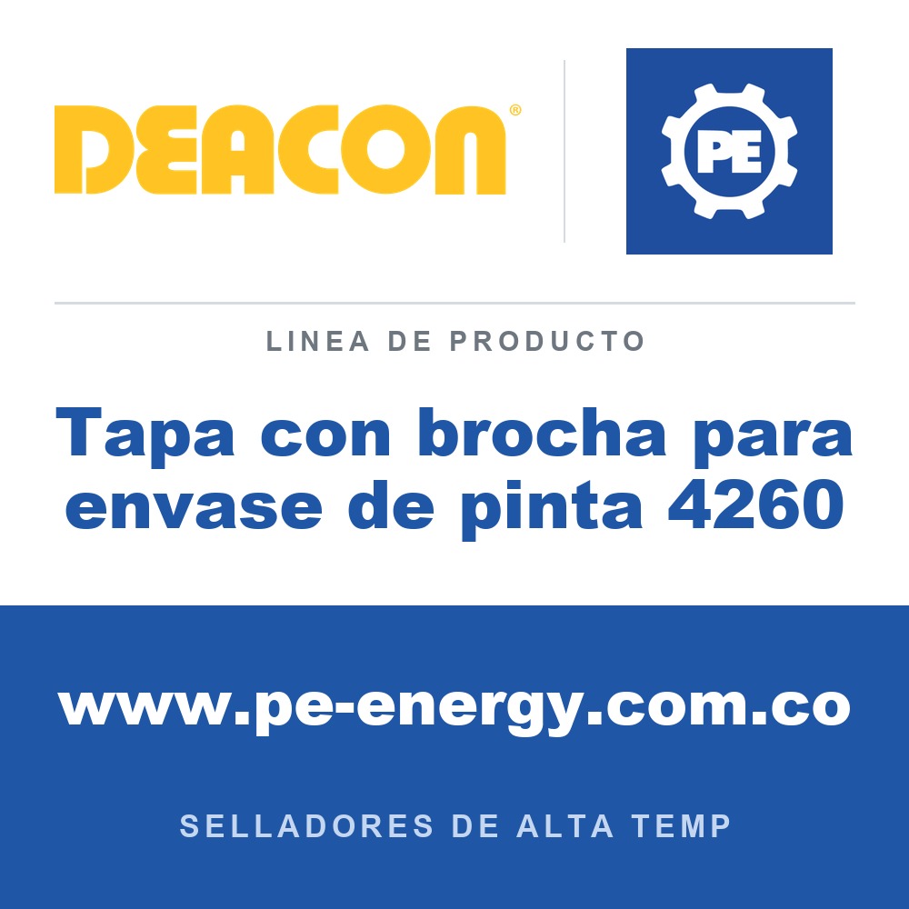 Deacon Tapa con brocha para envase de pinta 4260 - Deacon Tapa con brocha para envase de pinta 4260