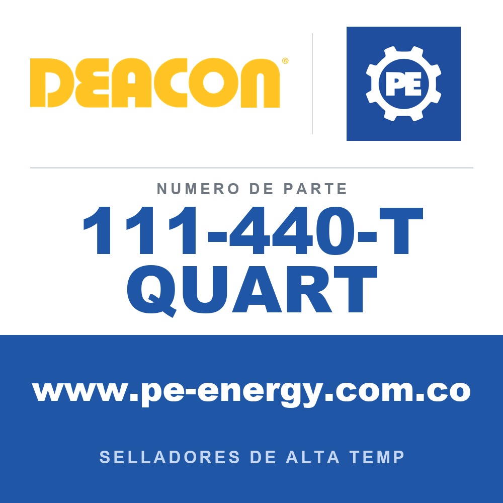 Deacon 111-440-T QUART - Sellador líquido inyectable Deacon 440-T