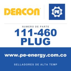 Deacon 111-460 PLUG - Sellador de caucho inyectable Deacon 460, paquete de 25