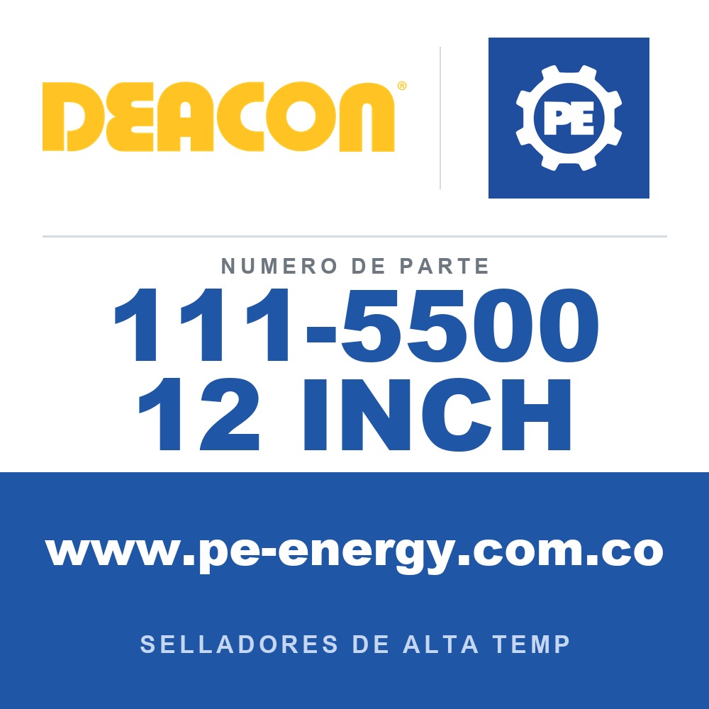 Deacon 111-5500 12 INCH - Sellador / empaquetadura de PTFE Deacon 5500