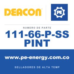 Deacon 111-66-P-SS PINT - Compuesto sellador de pasta reactiva térmica de grado nuclear Deacon 66-P-SS