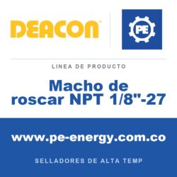 Deacon Macho de roscar NPT 1/8"-27 - Deacon Macho de roscar NPT 1/8"-27