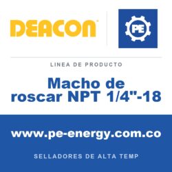 Deacon Macho de roscar NPT 1/4"-18 - Deacon Macho de roscar NPT 1/4"-18