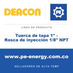 Deacon Tuerca de tapa 1" - Rosca de inyección 1/8" NPT - Deacon Tuerca de tapa 1" - Rosca de inyección 1/8" NPT