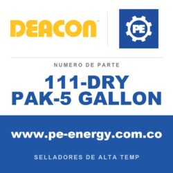 Deacon 111-DRY PAK-5 GALLON - Mezcla de polvo / fibra de PTFE Deacon Dry-Pak 5