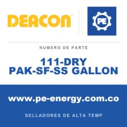 Deacon 111-DRY PAK-SF-SS GALLON - Mezcla de fibra / polvo a granel Deacon Dry-Pak SF-SS, libre de sílice