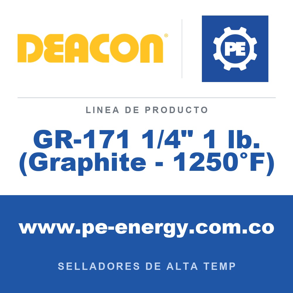 Deacon GR-171 1/4" 1 lb. (Graphite - 1250°F) - Deacon GR-171 1/4" 1 lb. (Graphite - 1250°F)