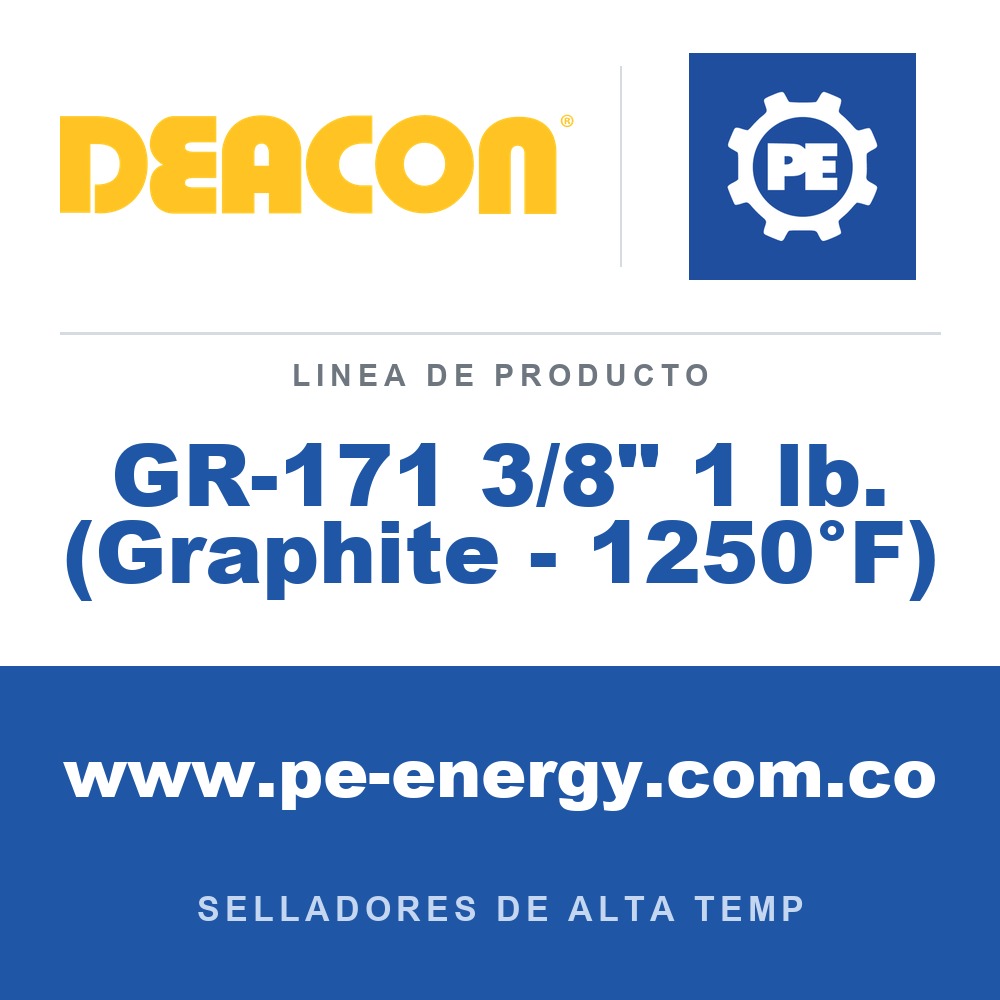 Deacon GR-171 3/8" 1 lb. (Graphite - 1250°F) - Deacon GR-171 3/8" 1 lb. (Graphite - 1250°F)