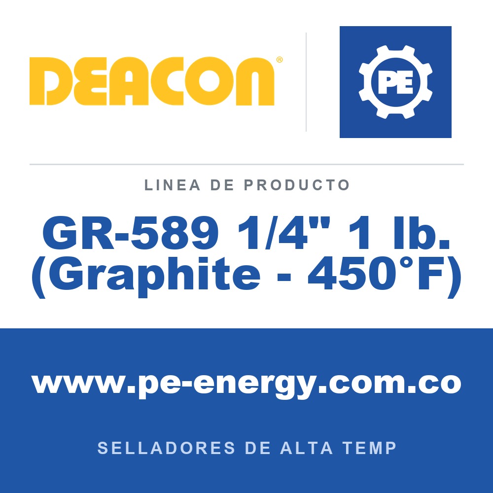 Deacon GR-589 1/4" 1 lb. (Graphite - 450°F) - Deacon GR-589 1/4" 1 lb. (Graphite - 450°F)