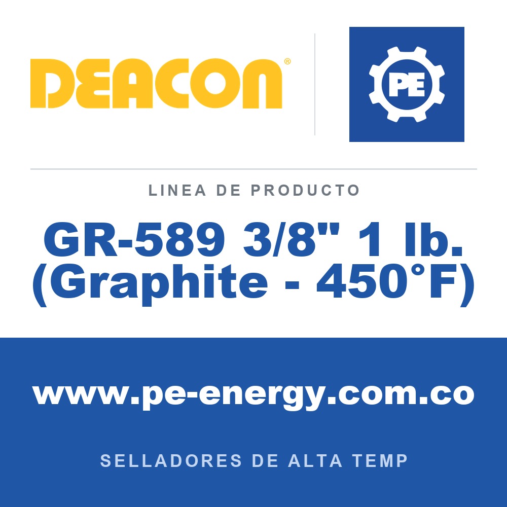 Deacon GR-589 3/8" 1 lb. (Graphite - 450°F) - Deacon GR-589 3/8" 1 lb. (Graphite - 450°F)