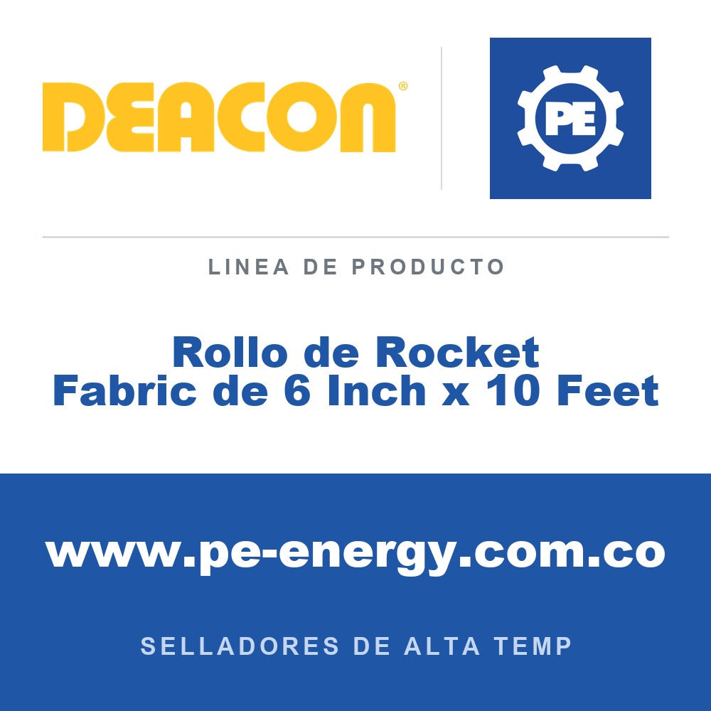 Deacon Rollo de Rocket Fabric de 6 Inch x 10 Feet - Deacon Rollo de Rocket Fabric de 6 Inch x 10 Feet